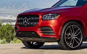 Cars wallpapers Mercedes-Benz GLS 580 4MATIC AMG Line (Designo Cardinal Red) US-spec - 2019