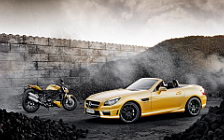 Cars wallpapers Mercedes-Benz SLK55 AMG and Ducati Streetfighter 848 - 2011