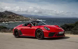 Cars wallpapers Porsche 911 Speedster (Guards Red) - 2019