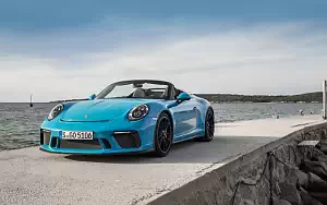 Cars wallpapers Porsche 911 Speedster (Miami Blue) - 2019