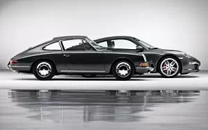 Cars wallpapers Porsche 911 Carrera 4S Coupe 2013 and Porsche 911 2.0 Coupe 1964