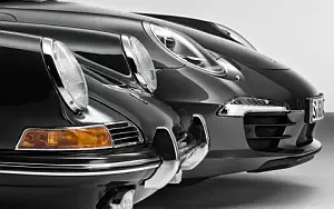 Cars wallpapers Porsche 911 Carrera 4S Coupe 2013 and Porsche 911 2.0 Coupe 1964