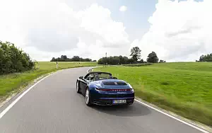 Cars wallpapers Porsche 911 Carrera Cabriolet (Gentian Blue Metallic) - 2019