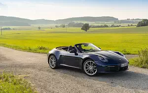 Cars wallpapers Porsche 911 Carrera Cabriolet (Gentian Blue Metallic) - 2019