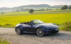 Cars wallpapers Porsche 911 Carrera Cabriolet (Gentian Blue Metallic) - 2019