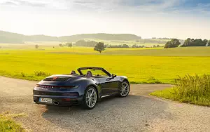 Cars wallpapers Porsche 911 Carrera Cabriolet (Gentian Blue Metallic) - 2019