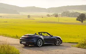 Cars wallpapers Porsche 911 Carrera Cabriolet (Gentian Blue Metallic) - 2019