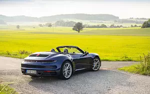 Cars wallpapers Porsche 911 Carrera Cabriolet (Gentian Blue Metallic) - 2019