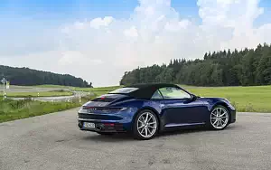 Cars wallpapers Porsche 911 Carrera Cabriolet (Gentian Blue Metallic) - 2019