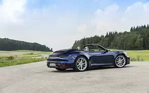 Cars wallpapers Porsche 911 Carrera Cabriolet (Gentian Blue Metallic) - 2019