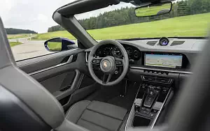 Cars wallpapers Porsche 911 Carrera Cabriolet (Gentian Blue Metallic) - 2019