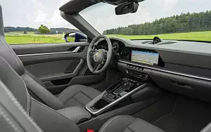 Cars wallpapers Porsche 911 Carrera Cabriolet (Gentian Blue Metallic) - 2019
