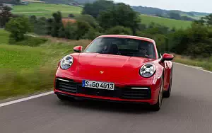 Cars wallpapers Porsche 911 Carrera Coupe (Guards Red) - 2019
