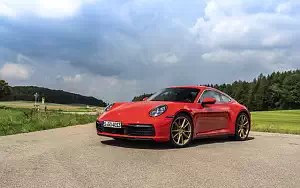 Cars wallpapers Porsche 911 Carrera Coupe (Guards Red) - 2019