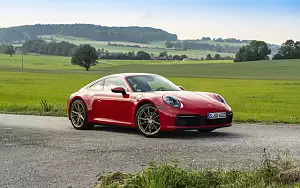 Cars wallpapers Porsche 911 Carrera Coupe (Guards Red) - 2019