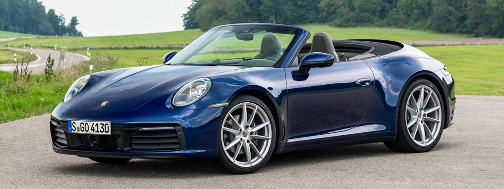 Cars wallpapers Porsche 911 Carrera Cabriolet (Gentian Blue Metallic) - 2019 - Car wallpapers