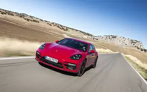 Cars wallpapers Porsche Panamera Turbo S E-Hybrid Sport Turismo (Carmine Red) - 2017