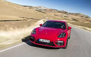 Cars wallpapers Porsche Panamera Turbo S E-Hybrid Sport Turismo (Carmine Red) - 2017