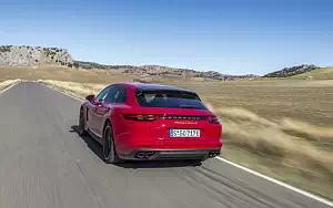 Cars wallpapers Porsche Panamera Turbo S E-Hybrid Sport Turismo (Carmine Red) - 2017