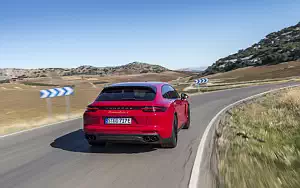 Cars wallpapers Porsche Panamera Turbo S E-Hybrid Sport Turismo (Carmine Red) - 2017