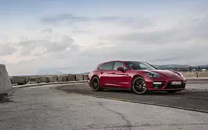 Cars wallpapers Porsche Panamera Turbo S E-Hybrid Sport Turismo (Carmine Red) - 2017
