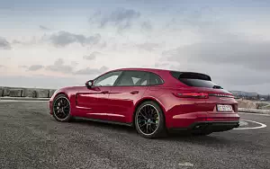 Cars wallpapers Porsche Panamera Turbo S E-Hybrid Sport Turismo (Carmine Red) - 2017