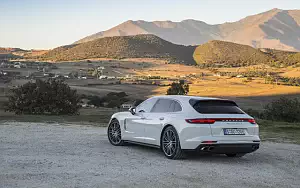 Cars wallpapers Porsche Panamera Turbo S E-Hybrid Sport Turismo (Carrara White Metallic) - 2017