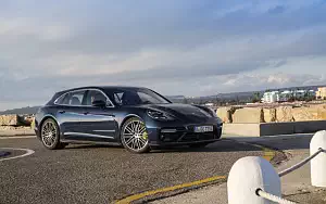 Cars wallpapers Porsche Panamera Turbo S E-Hybrid Sport Turismo (Night Blue Metallic) - 2017