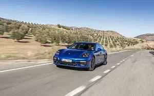 Cars wallpapers Porsche Panamera Turbo S E-Hybrid Sport Turismo (Sapphire Blue Metallic) - 2017