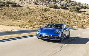 Cars wallpapers Porsche Panamera Turbo S E-Hybrid Sport Turismo (Sapphire Blue Metallic) - 2017