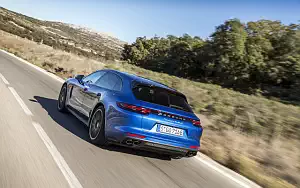 Cars wallpapers Porsche Panamera Turbo S E-Hybrid Sport Turismo (Sapphire Blue Metallic) - 2017