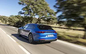 Cars wallpapers Porsche Panamera Turbo S E-Hybrid Sport Turismo (Sapphire Blue Metallic) - 2017