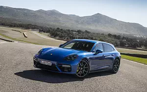 Cars wallpapers Porsche Panamera Turbo S E-Hybrid Sport Turismo (Sapphire Blue Metallic) - 2017