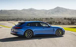 Cars wallpapers Porsche Panamera Turbo S E-Hybrid Sport Turismo (Sapphire Blue Metallic) - 2017