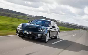 Cars wallpapers Porsche Panamera Turbo S E-Hybrid Sport Turismo (Night Blue Metallic) - 2020