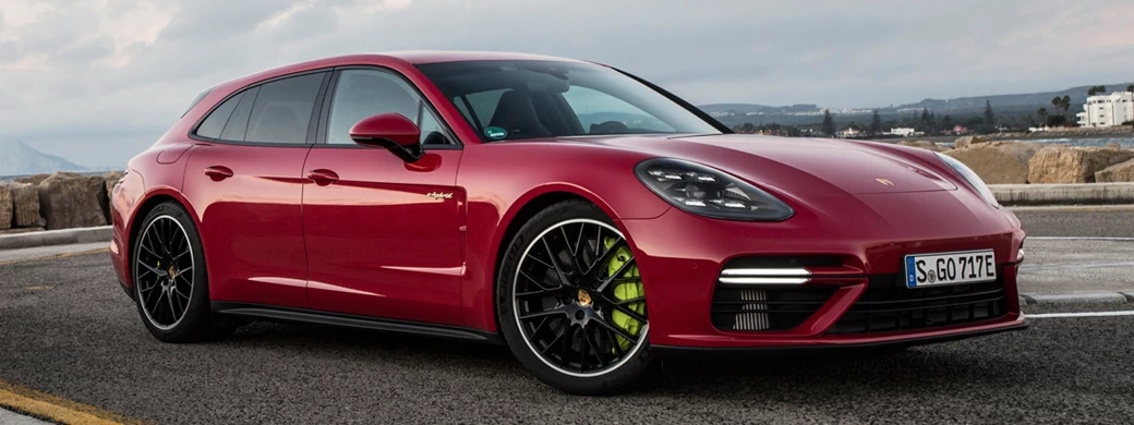 Cars wallpapers Porsche Panamera Turbo S E-Hybrid Sport Turismo (Carmine Red) - 2017 - Car wallpapers