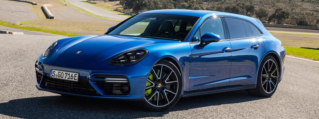 Cars wallpapers Porsche Panamera Turbo S E-Hybrid Sport Turismo (Sapphire Blue Metallic) - 2017 - Car wallpapers