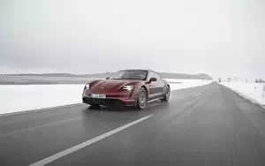 Cars wallpapers Porsche Taycan (Cherry Metallic) - 2021