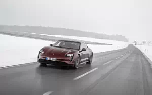 Cars wallpapers Porsche Taycan (Cherry Metallic) - 2021