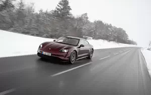 Cars wallpapers Porsche Taycan (Cherry Metallic) - 2021
