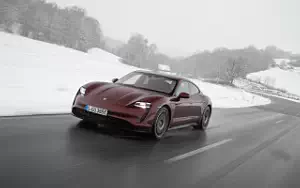 Cars wallpapers Porsche Taycan (Cherry Metallic) - 2021