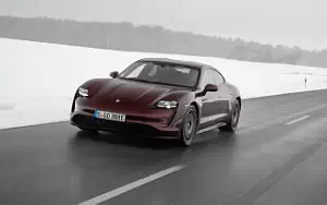 Cars wallpapers Porsche Taycan (Cherry Metallic) - 2021