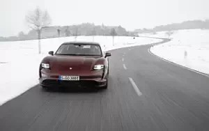 Cars wallpapers Porsche Taycan (Cherry Metallic) - 2021