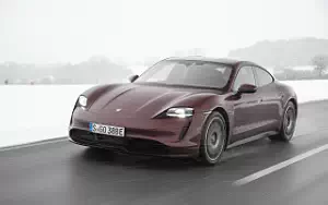 Cars wallpapers Porsche Taycan (Cherry Metallic) - 2021