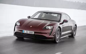 Cars wallpapers Porsche Taycan (Cherry Metallic) - 2021