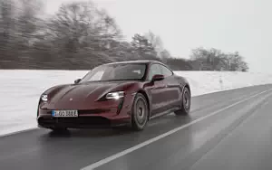 Cars wallpapers Porsche Taycan (Cherry Metallic) - 2021