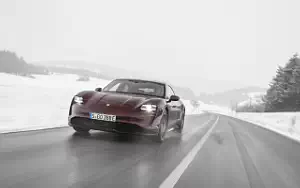 Cars wallpapers Porsche Taycan (Cherry Metallic) - 2021