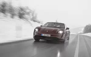Cars wallpapers Porsche Taycan (Cherry Metallic) - 2021