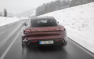 Cars wallpapers Porsche Taycan (Cherry Metallic) - 2021