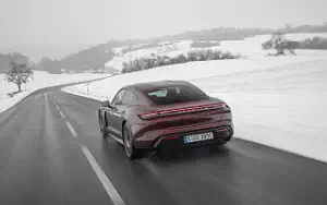 Cars wallpapers Porsche Taycan (Cherry Metallic) - 2021